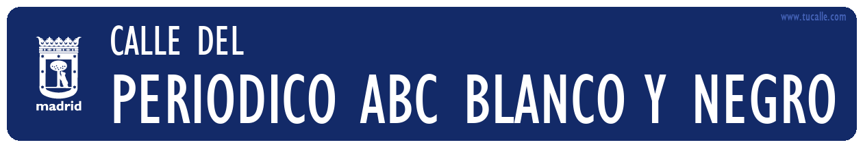 cartel_de_calle-del-Periodico ABC blanco y negro_en_madrid